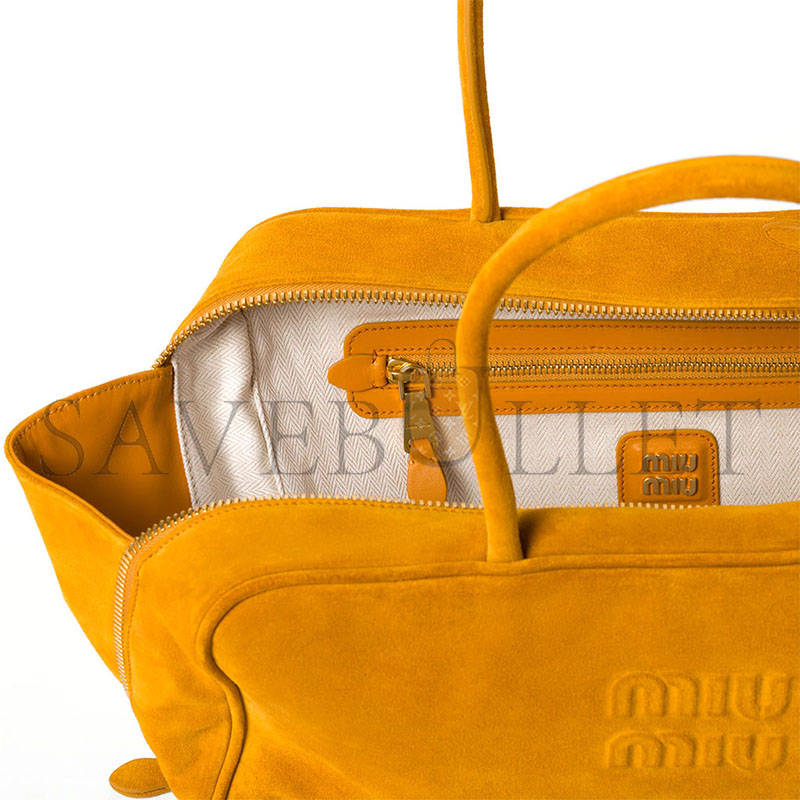 MIU MIU SUEDE BEAU BAG 5BB117 (34*23*10cm)